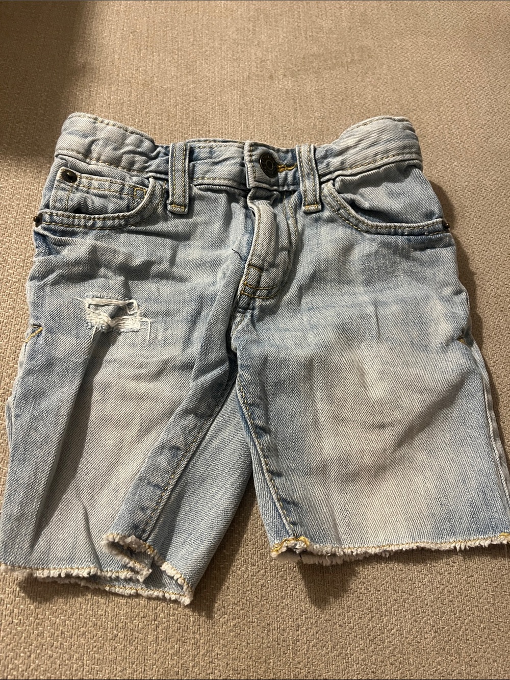 💙5 for $10💙 Cat & Jack Light Blue Distressed Denim Shorts 4t